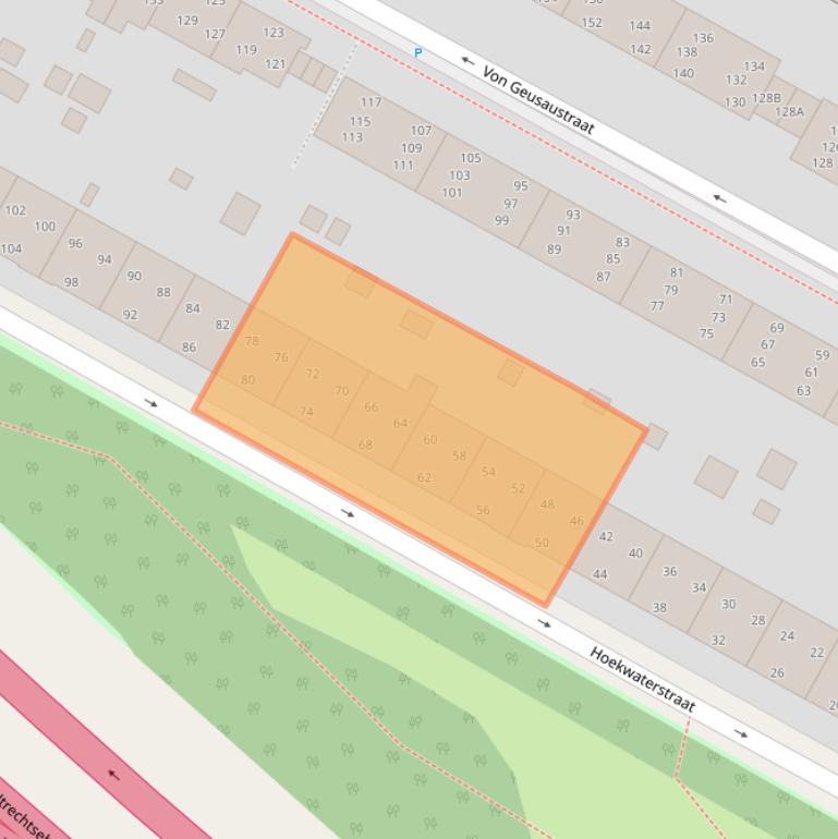 Kaart van postcodegebied 2274PZ.