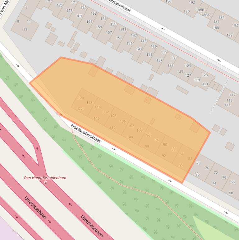 Kaart van postcodegebied 2274RA.