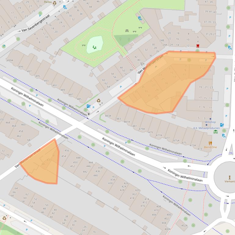 Kaart van postcodegebied 2274RB.