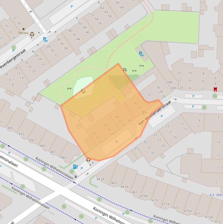 Kaart van postcodegebied 2274RD.