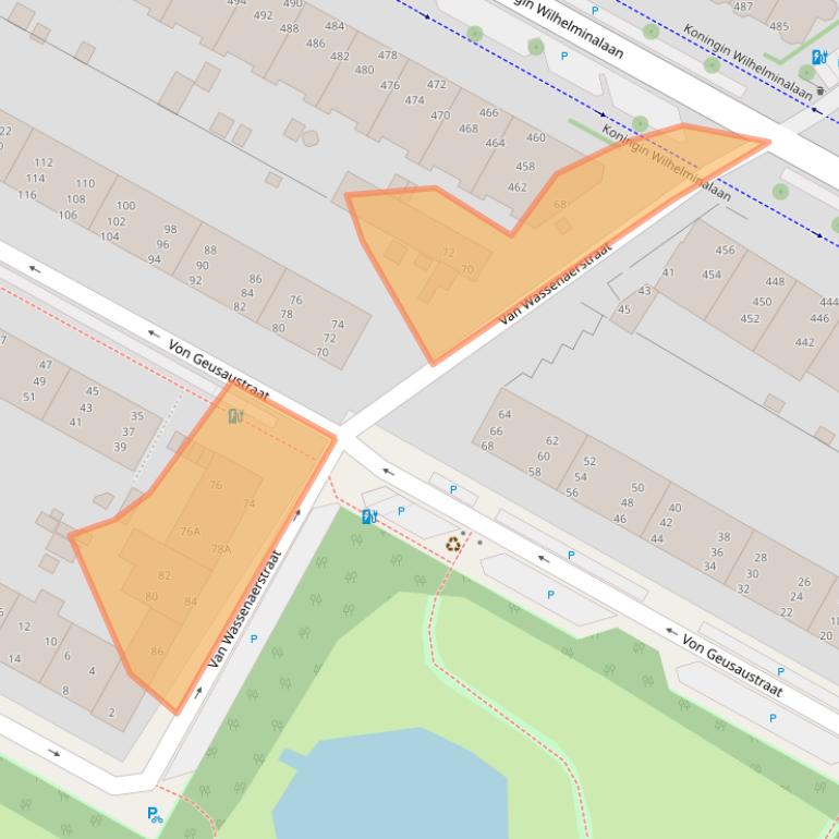 Kaart van postcodegebied 2274RE.