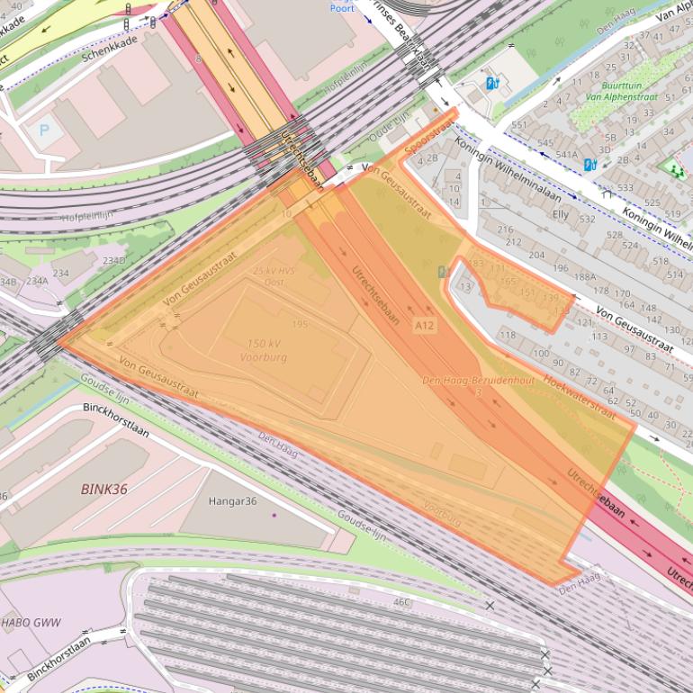 Kaart van postcodegebied 2274RJ.