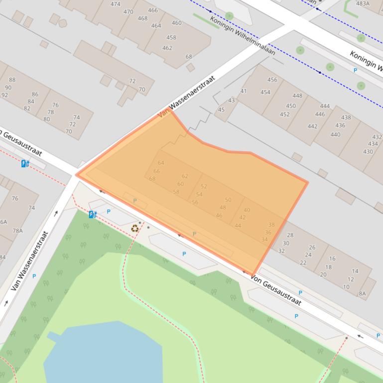 Kaart van postcodegebied 2274RL.