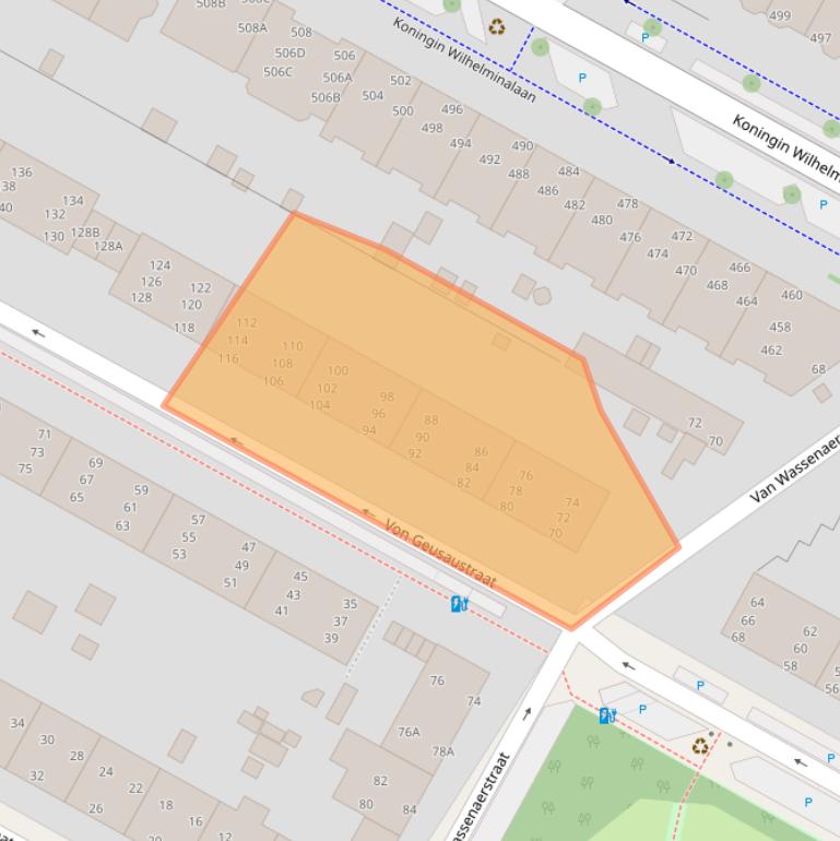 Kaart van postcodegebied 2274RM.