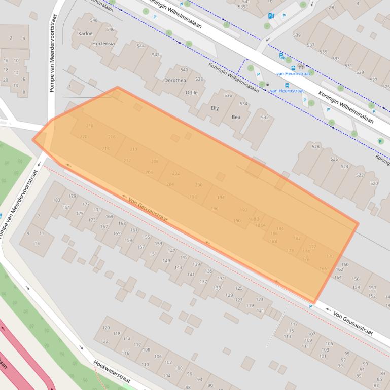 Kaart van postcodegebied 2274RP.