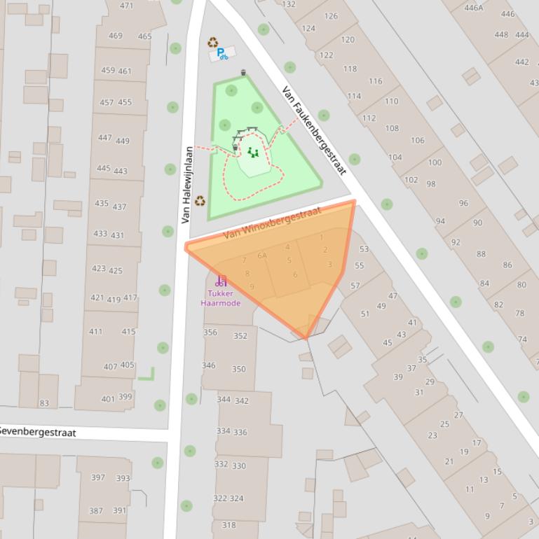 Kaart van postcodegebied 2274RR.