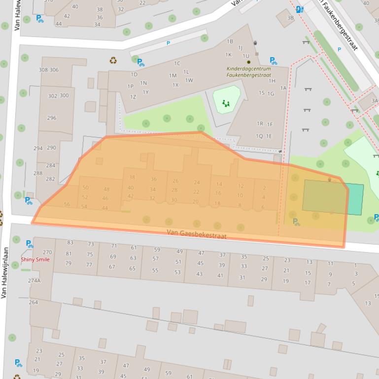 Kaart van postcodegebied 2274RW.