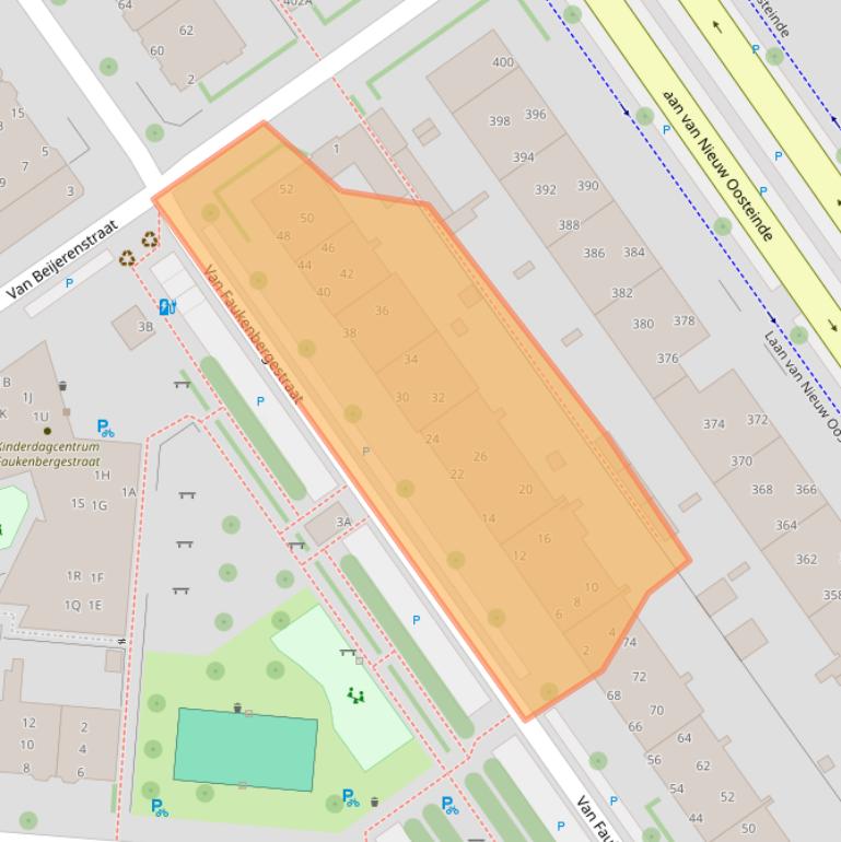 Kaart van postcodegebied 2274RZ.