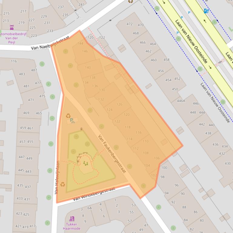 Kaart van postcodegebied 2274SC.