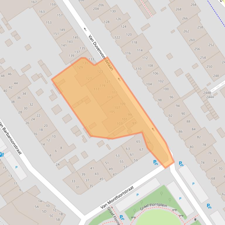 Kaart van postcodegebied 2274SX.