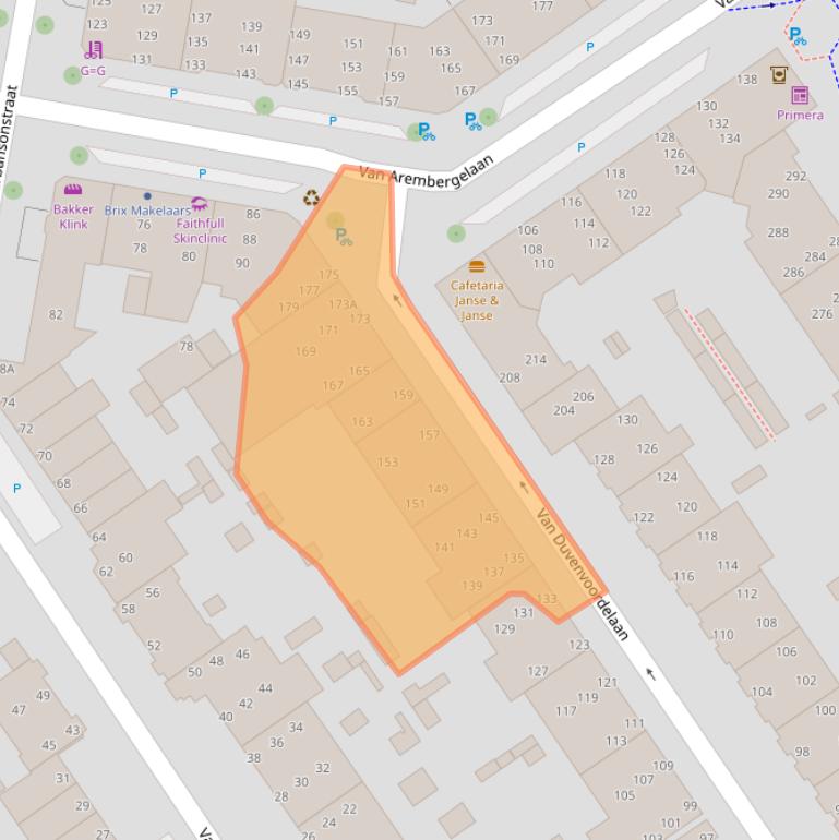 Kaart van postcodegebied 2274SZ.