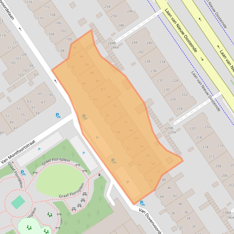 Kaart van postcodegebied 2274TB.