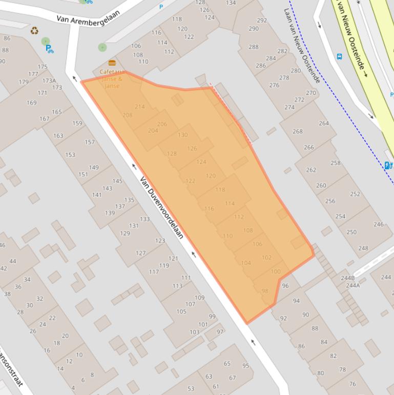 Kaart van postcodegebied 2274TC.