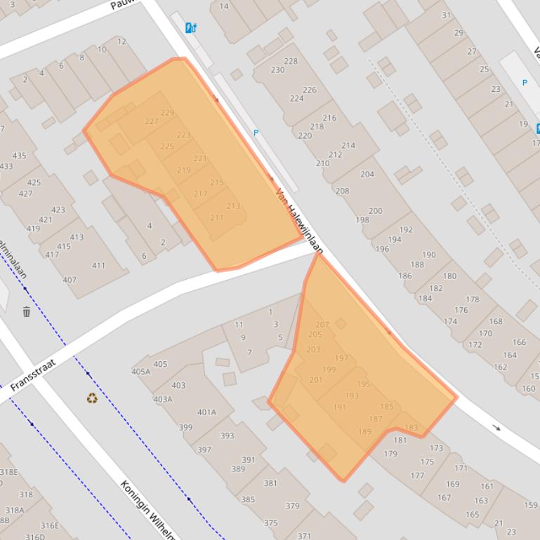 Kaart van postcodegebied 2274TH.