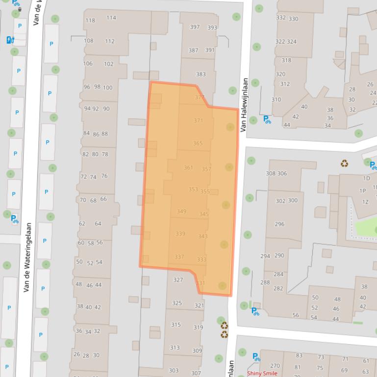 Kaart van postcodegebied 2274TL.