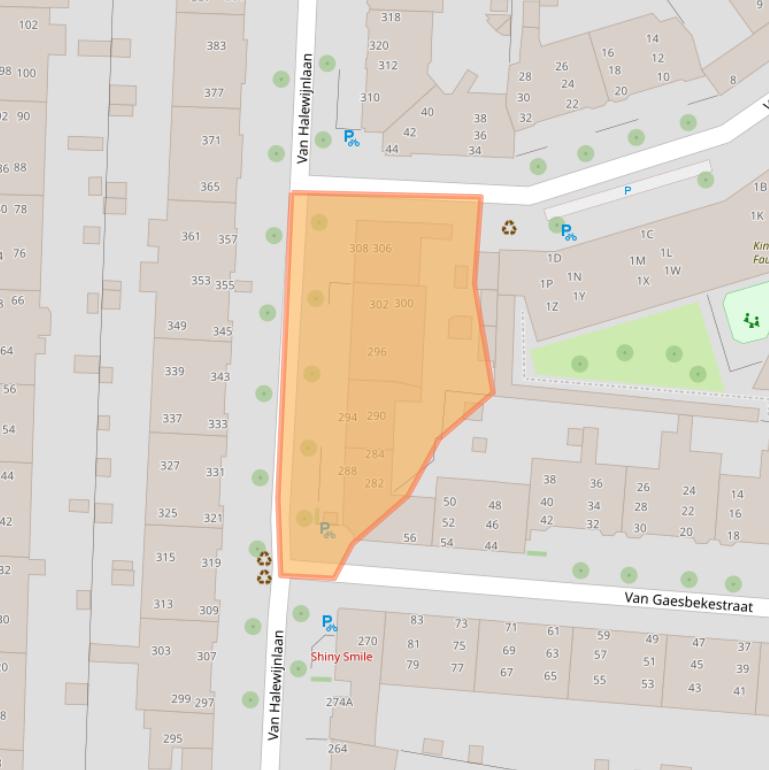 Kaart van postcodegebied 2274TW.