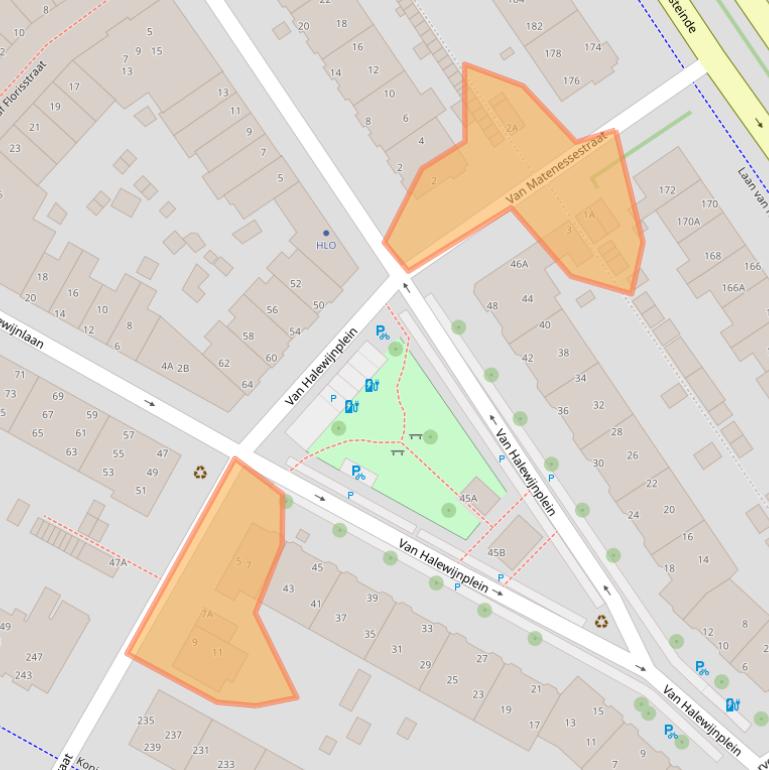 Kaart van postcodegebied 2274VA.