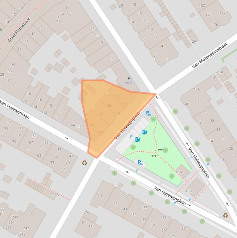 Kaart van postcodegebied 2274VD.