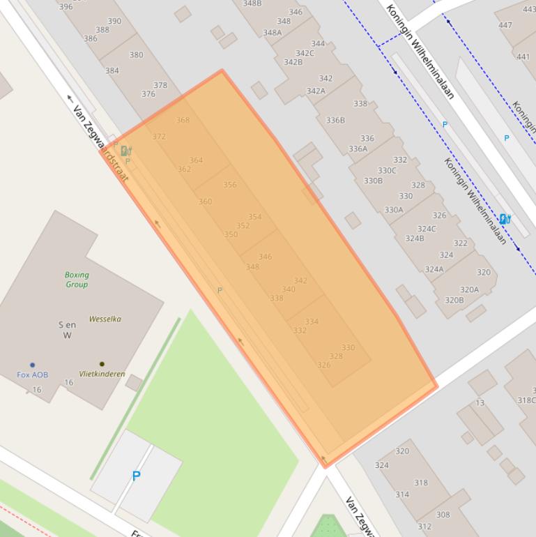 Kaart van postcodegebied 2274VR.