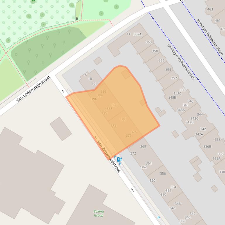 Kaart van postcodegebied 2274VS.