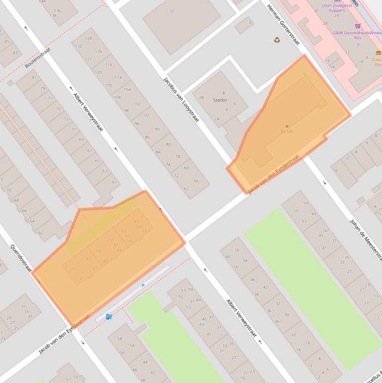 Kaart van postcodegebied 2274XA.