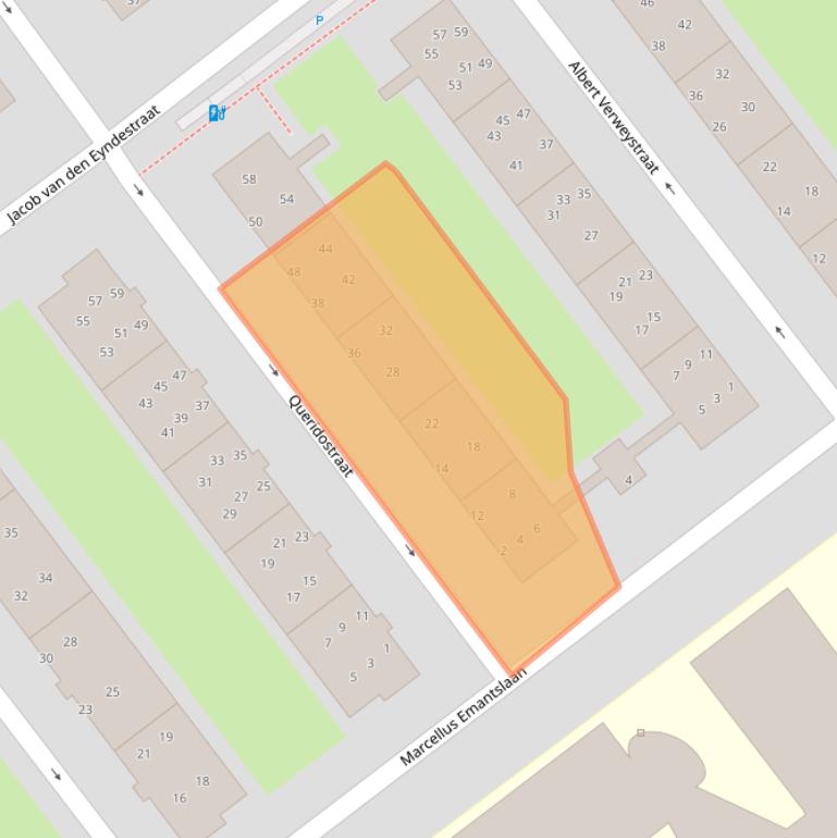 Kaart van postcodegebied 2274XG.