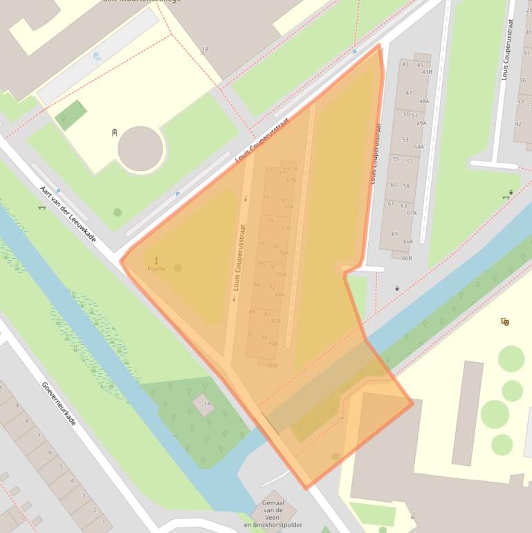 Kaart van postcodegebied 2274XT.