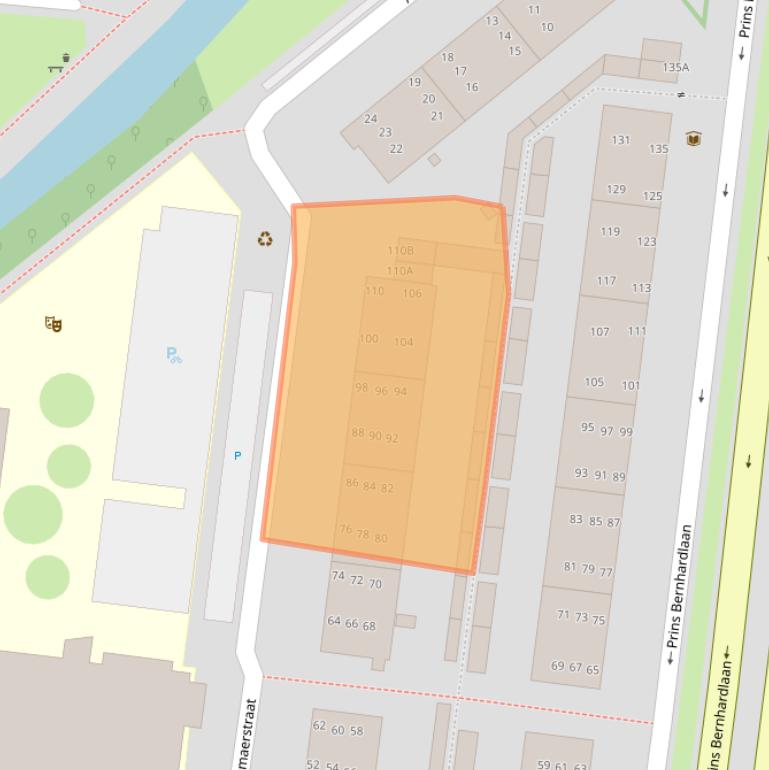 Kaart van postcodegebied 2274XZ.
