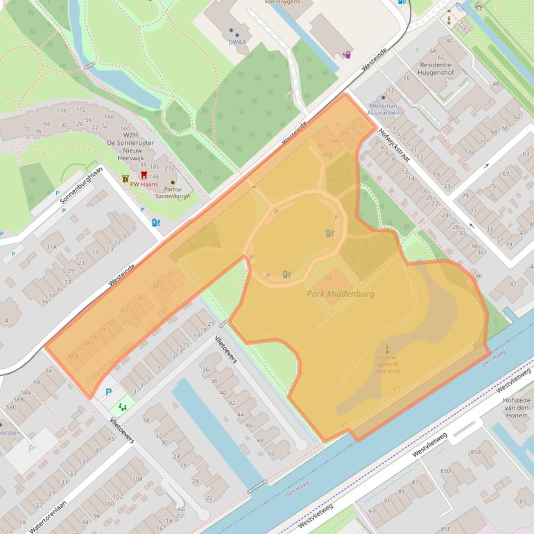 Kaart van postcodegebied 2275AE.
