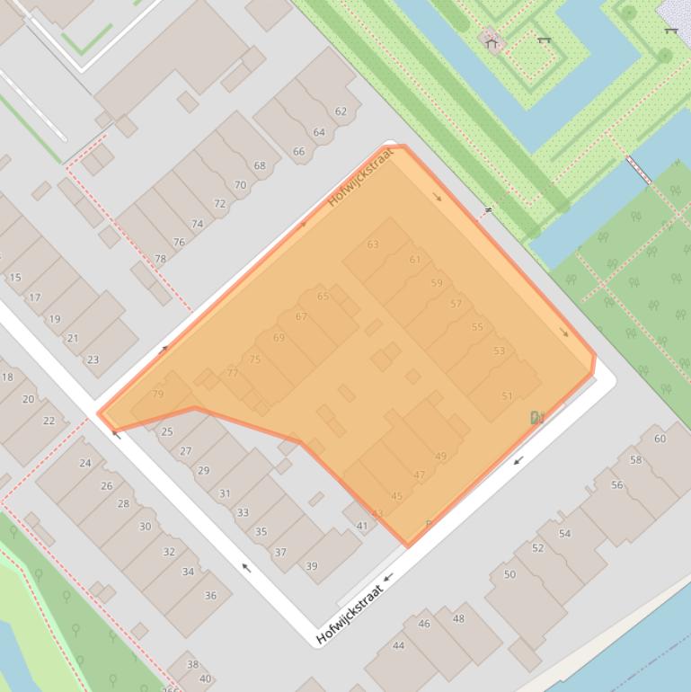 Kaart van postcodegebied 2275AK.