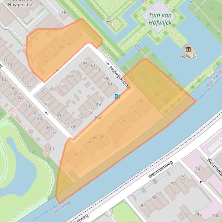 Kaart van postcodegebied 2275AM.