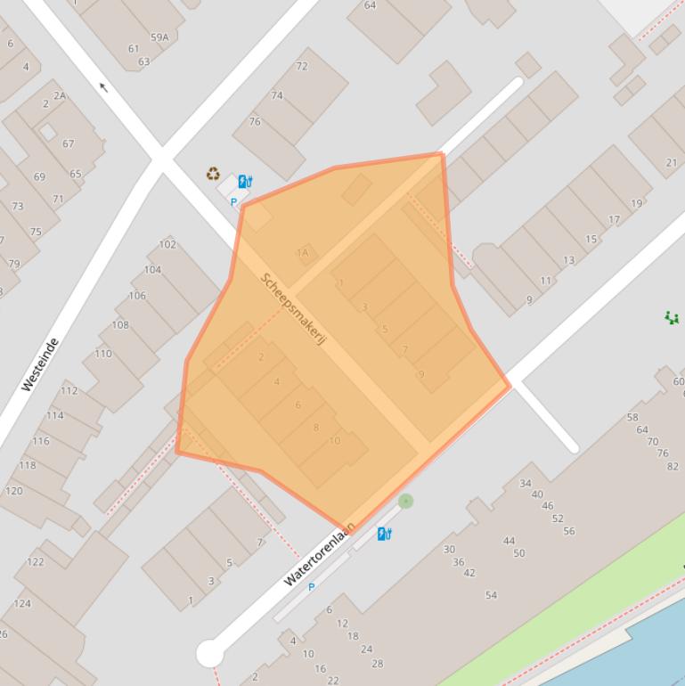 Kaart van postcodegebied 2275AV.