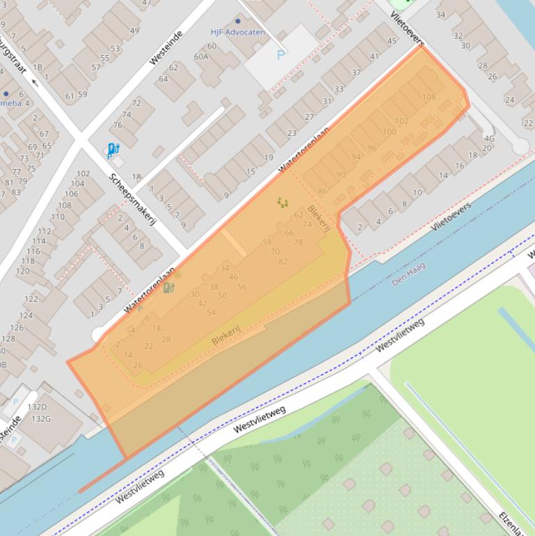 Kaart van postcodegebied 2275AX.