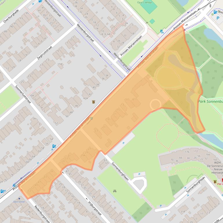 Kaart van postcodegebied 2275BA.