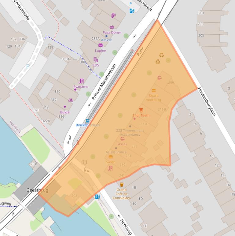 Kaart van postcodegebied 2275BG.