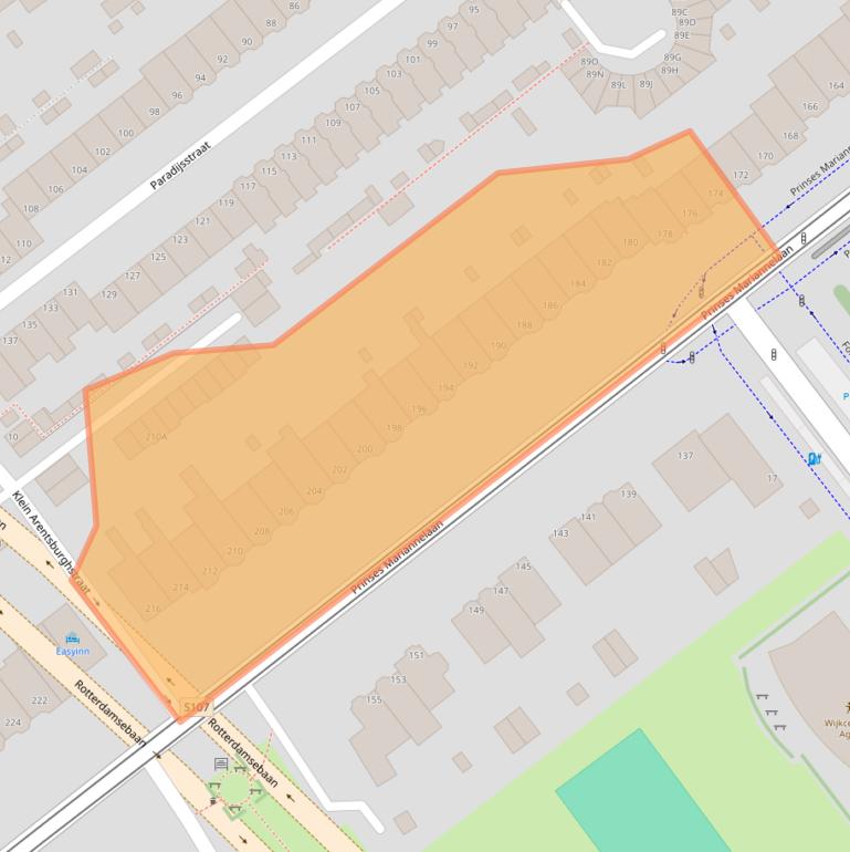 Kaart van postcodegebied 2275BM.