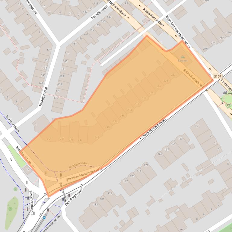 Kaart van postcodegebied 2275BN.