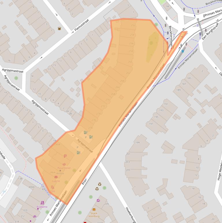 Kaart van postcodegebied 2275BP.