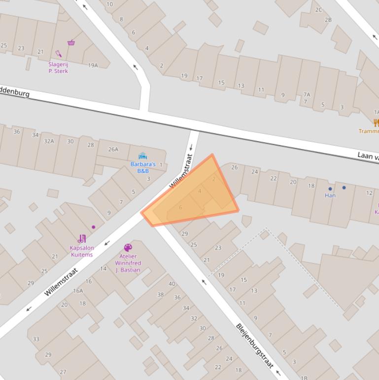 Kaart van postcodegebied 2275CR.