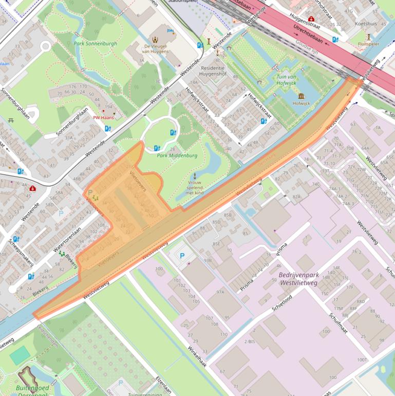 Kaart van postcodegebied 2275DA.