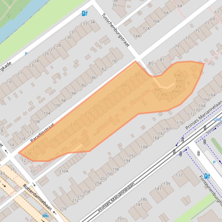 Kaart van postcodegebied 2275EM.