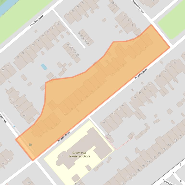 Kaart van postcodegebied 2275EP.