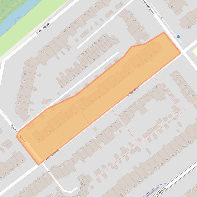 Kaart van postcodegebied 2275ER.