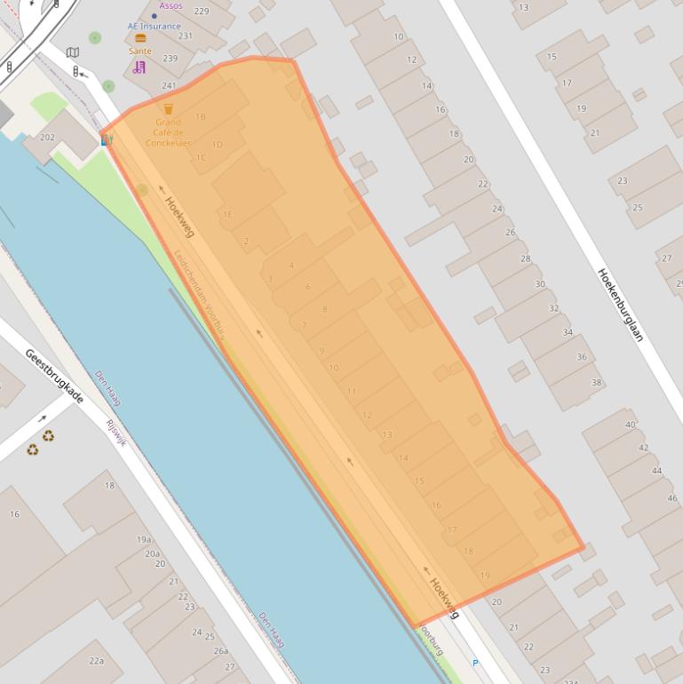 Kaart van postcodegebied 2275TA.