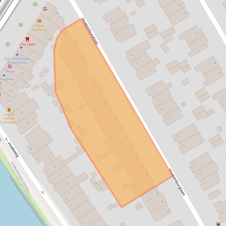 Kaart van postcodegebied 2275TD.