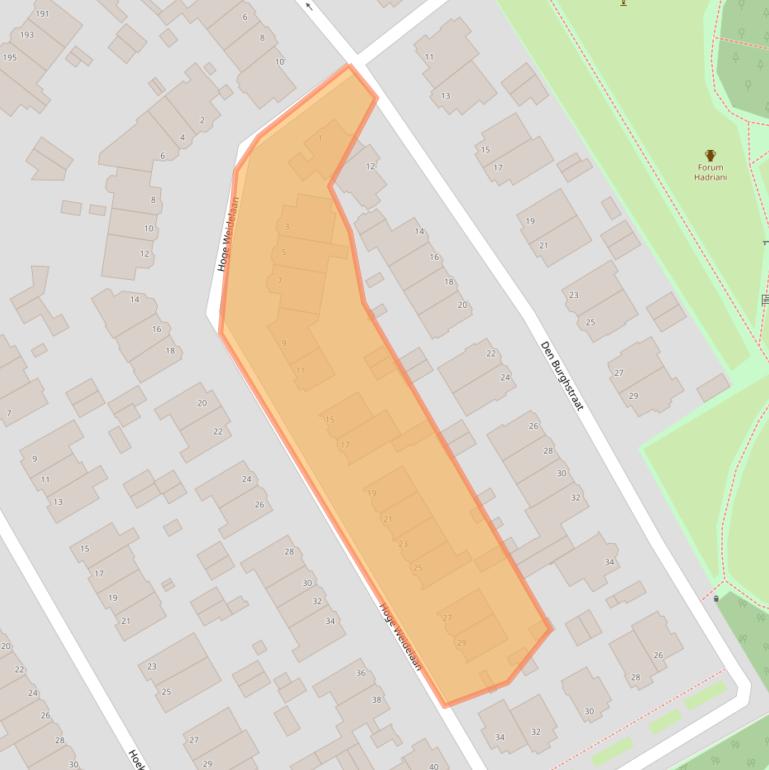 Kaart van postcodegebied 2275TK.