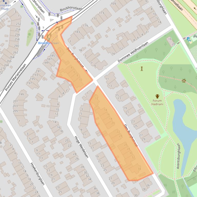 Kaart van postcodegebied 2275TN.