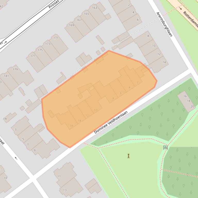 Kaart van postcodegebied 2275TP.