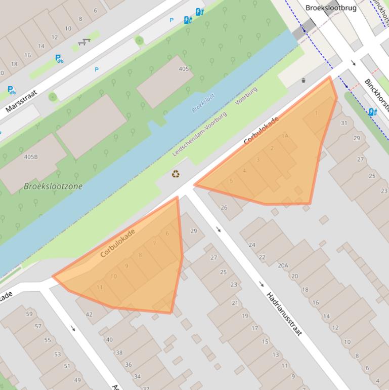 Kaart van postcodegebied 2275VJ.