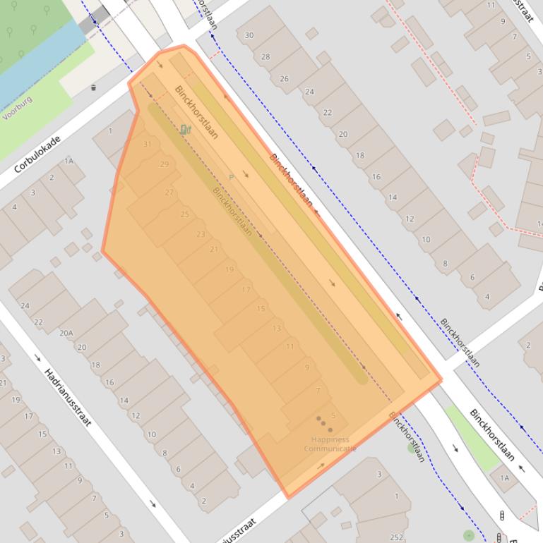 Kaart van postcodegebied 2275VL.